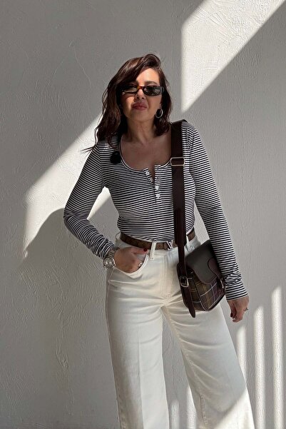 ELVAN TOLON Ναυτικό Μπλε Ριγέ Βασικό