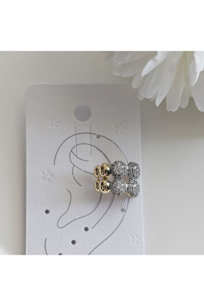 Mercan Taşlı top model çelik küpe