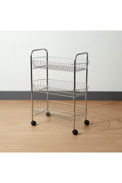 Home Box عربة تخزين الخضراوات من أميتي بثلاثة أرفف