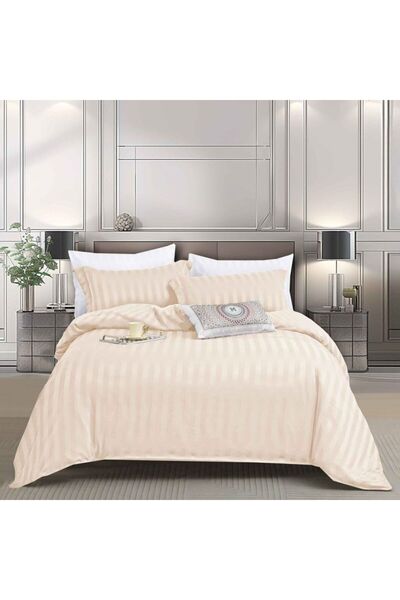 Primavara Lenjerie de Pat Damasc 3 Piese pentru o Persoană, Material Fin și R...