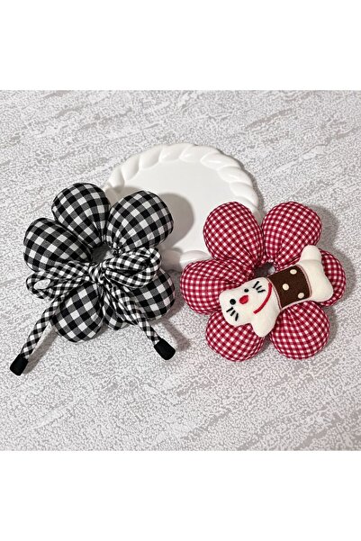 EMKSHOP Cute Friends Double Figured Hair Clip Set (Large Size)