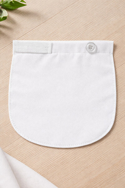 ELMODA White 2Nd Layer Maternity Pants Extender-Waist Extension Device