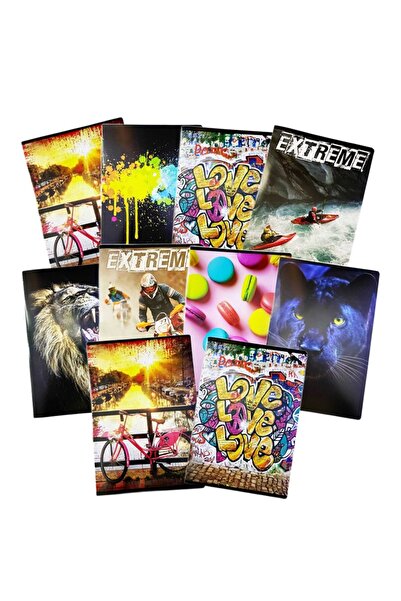 Ropet Student Notebook Set A4, 60 sheets, vellum sheet, polychrome cover, 10pcs