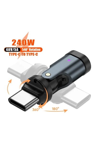 Circuit4Life Type-C to Type-C Adapter, Rotating 540° – Maximum Flexibility fo...