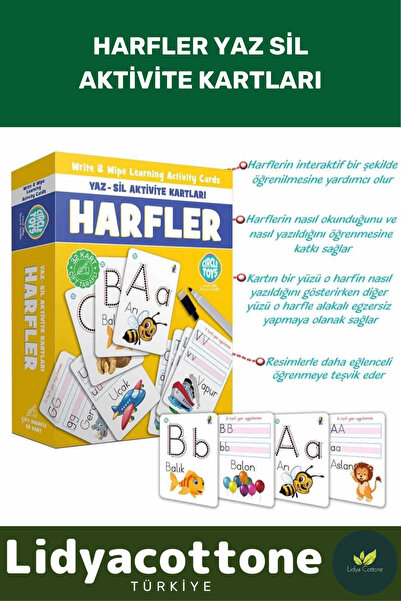 Genel Markalar Çocuklar İçin Harf Yazma ve Koordinasyon Geliştirici Aktivite ...
