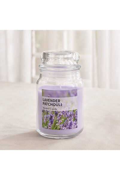 Home Box Qara Colonial 530 gm Lavender Patchouli Scented Jar Candle - 9.5x13 cm