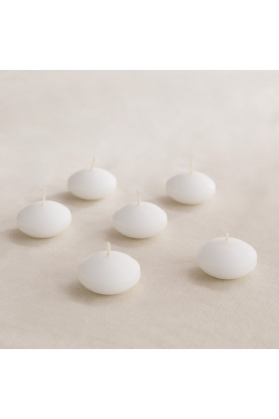 Home Box مجموعة شموع عائمة برائحة الفانيليا والياسمين من كارا - 6 قطع