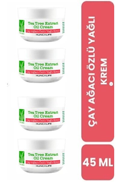 Huncalife ÇAY AĞACI ÖZLÜ YAĞLI KREM 4LÜ AVANTAJ PAKET