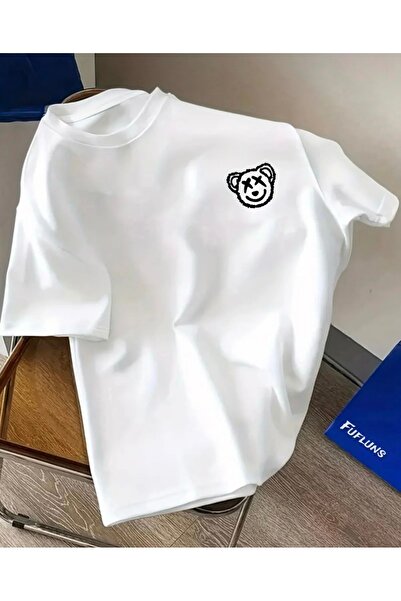 FUFLUNS Carpi Eye-Bear Printed Unisex Women'S/Men's Oversize Crewneck T-Shirt