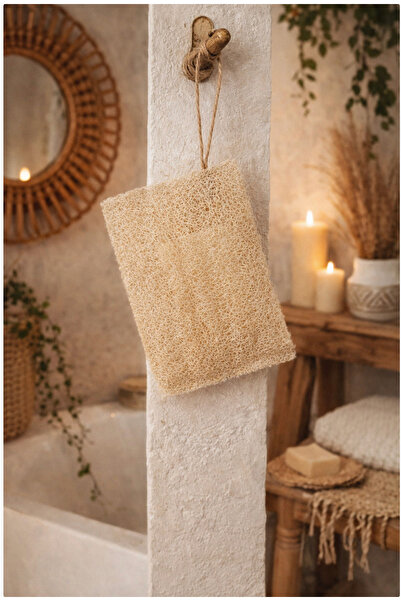 Tasarım ألياف طبيعية كيس صابون من الليف الطبيعي مقاس 14×10 سم مع صابون نقي بد...