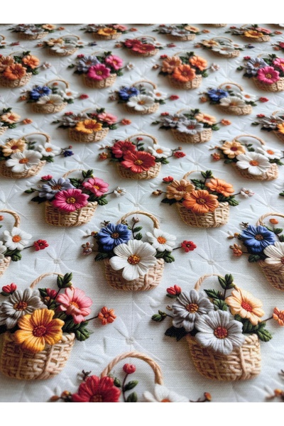 oskatekstil 3D Dijital Baskılı Desenli Duck Kumaş 180 cm En Metre İşi Satış