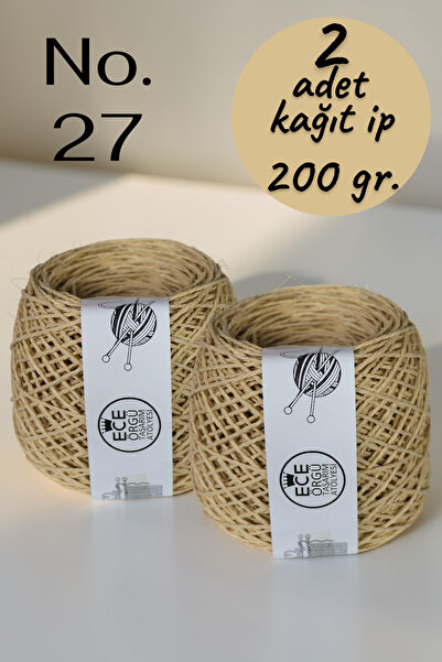 Ece Örgü Tasarım Atölyesi Світлий паперовий пакет (№ 27), пряжа для в'язання ...