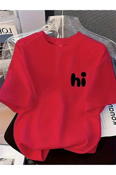 FUFLUNS Printed Unisex Women'S/Men's Oversize Crewneck T-Shirt