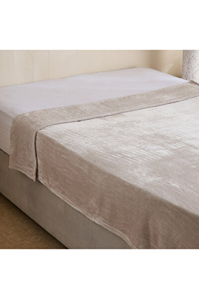 Home Box Nova Solid Flannel Twin Blanket - 140x200 cm