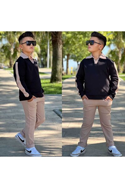 Yalçınoğlu Kids Set de top și pantaloni pentru băieți, pentru sărbători și oc...