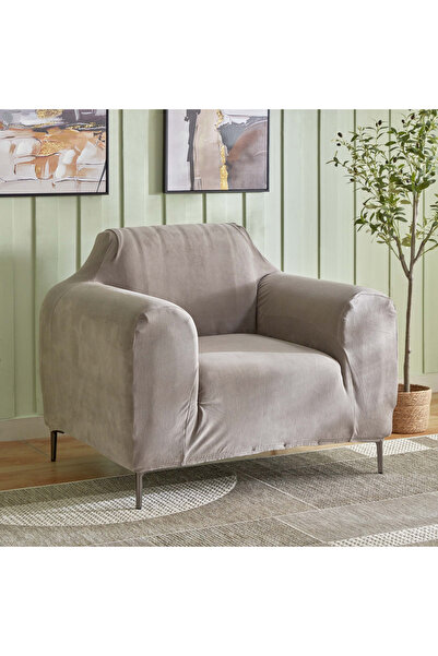 Home Box Veloura Velveteen 1-Seater Sofa Cover