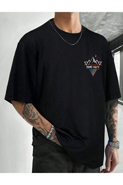 SUNFREE GEOMETRIJSKA PLANINARSKA MAJICA B Štampano B okrugla kragna O Oversiz...