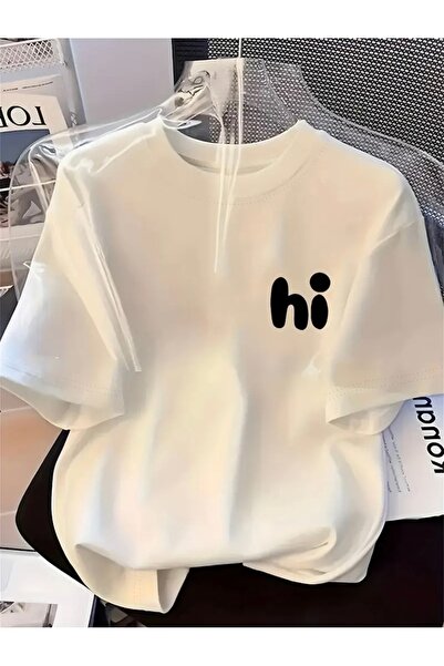 FUFLUNS Printed Unisex Women'S/Men's Oversize Crewneck T-Shirt