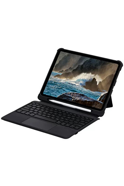 Epilons T5207D iPad 11 (2022) Case Tablet Case with Inter Led Keyboard - Black
