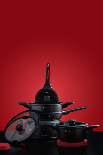 parlahome 9Pcs Cookware set Magnum series M-1050, Crystal Ceramic, Non-stick,...