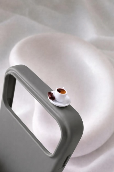 lotusbybuket حافظة سيليكون لهاتف آيفون 17 برو بلون الشوكولاتة والقهوة (يمكنك ...