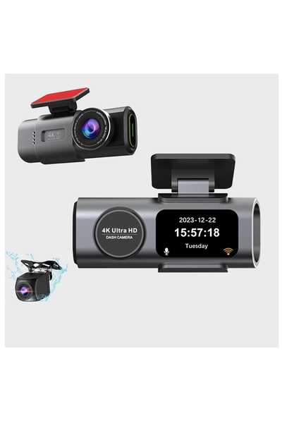 Sezy 4K Wifili Araç Kamerası Geri Görüş Kameralı Gece Görüşlü Araç İçi Kamera
