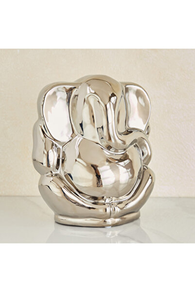 Home Box تمثال غانيشا من السيراميك المصهور من أوروم فيوز - 20×12×24 سم