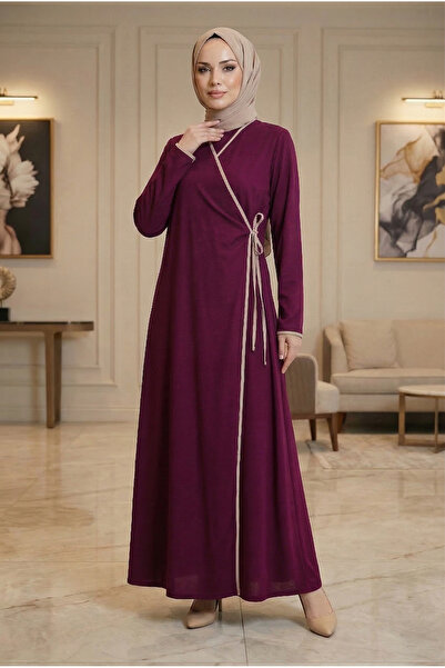 GIONA Kadın Biyeli Mürdüm Namaz Elbisesi