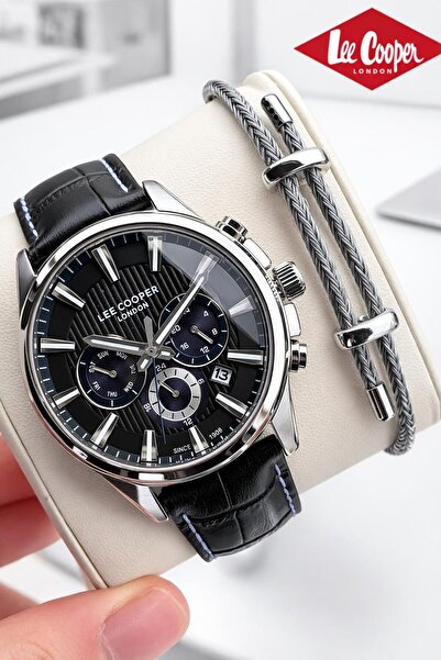 Lee Cooper Leather Cord Iner Functions Active 5 Atm S Water-Resistant Men's W...
