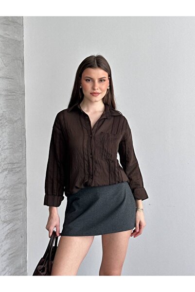 Gül Maison Women's Oversized Shirt Cotton Viscose Relaxed Fit Summer Stylish ...