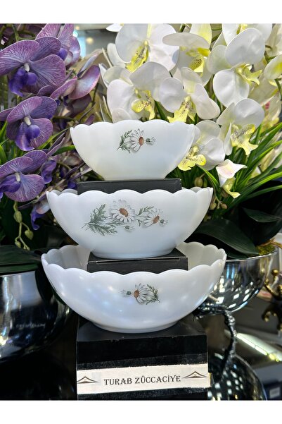 TURAB Papatya Arcopal 3 Lü salata kase