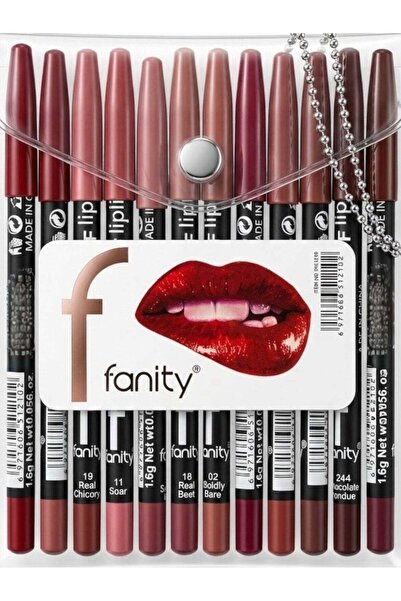 Vanity Professional Lip Liner Set of 12 Colors