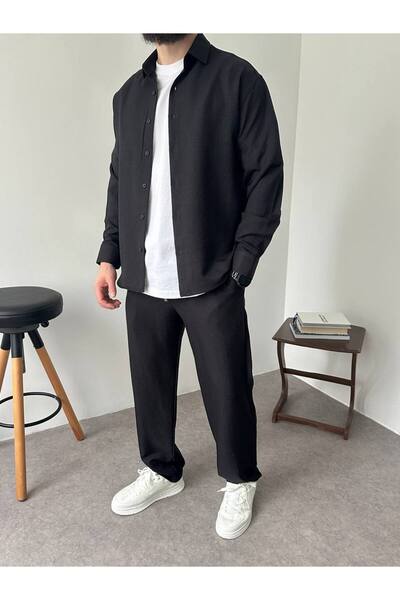 BYATA MENS STYLE Men's Relaxed Fit Top and Bottom Set