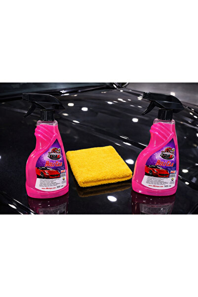 TRAX HIZLI CİLA (AYNA ETKİSİ SÜPER PARLAKLIK) 2 ADET VE ÇİFT TARAFLI CİLA BEZİ