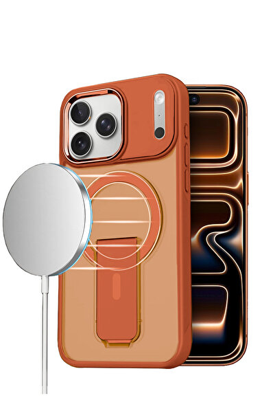 Wtech Apple iPhone 17 Pro Max 5G 2025 Premium Icy Frost Magsafe with Kickstan...