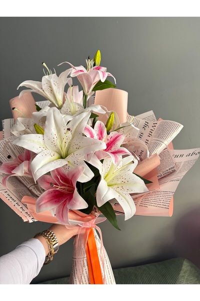 Bloom Lilyum Buket yapay