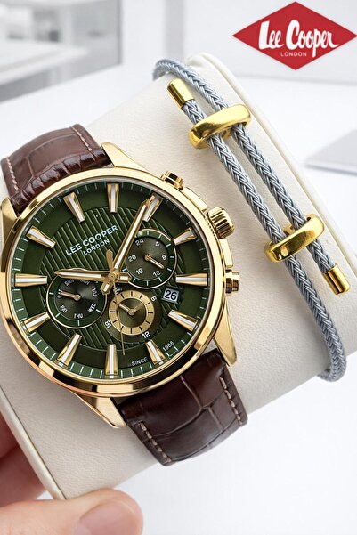 Lee Cooper Leather Cord Iner Functions Active 5 Atm S Water-Resistant Men's W...