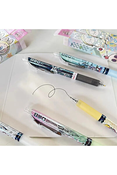 1way Gel pens decorated with cartoon characters