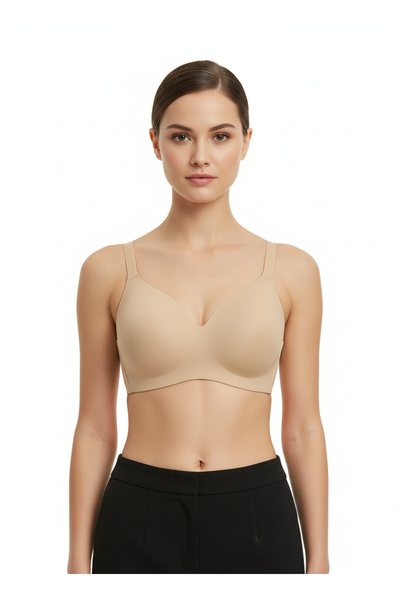 luvia Kadın Dikişsiz Toparlayıcı Sütyen Ten Rengi Günlük Rahat Destekli Bralet