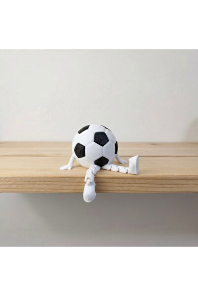 3DcraftTr 3D craftTr Hareketli Futbol Topu Figürü - Mini Dekoratif Obje (5 cm)