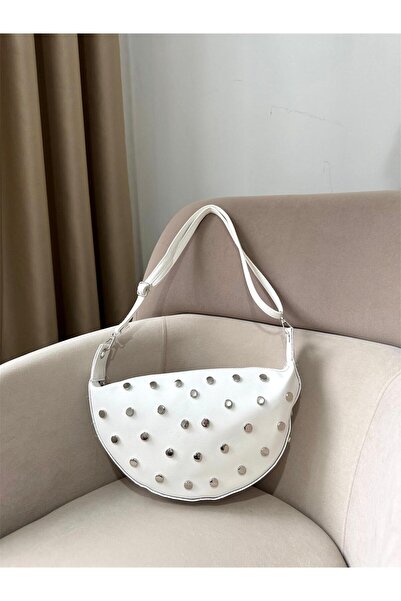 Moda Sekiz Women's Double Strap Metal Accessory Detail Cross Strap and Should...