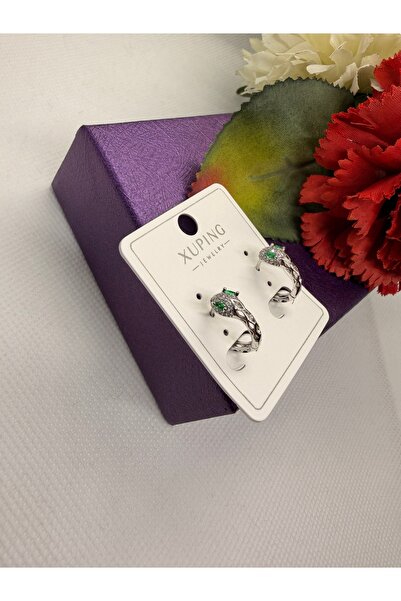 XUPING JEWELRY Jeweler's Series Snake Model Steel Minimal Hoop Steel Earrings