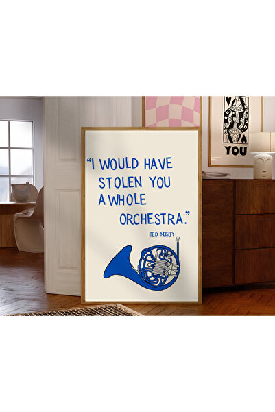 Tuba Decor Tablou dintr-o singură bucată cu ramă din lemn