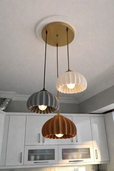 DREAM MODE Solis Modern 3’lü Sarkıt Avize | Salon ve Mutfak Aydınlatması Şık ...