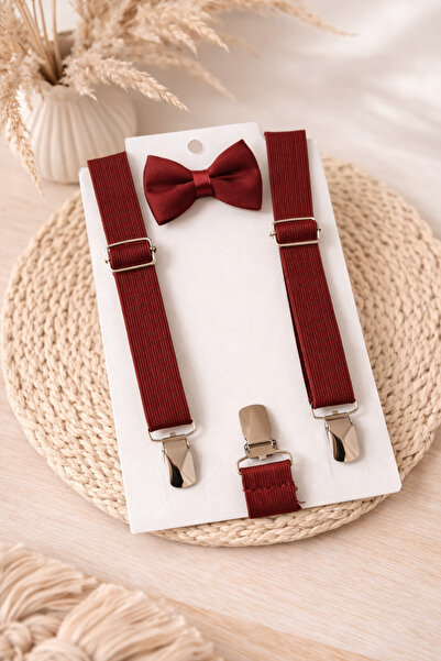 Cloudy طقم ربطة عنق وحزام بنطلون للرجال