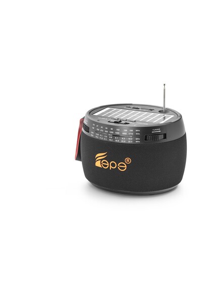 Skygo Bluetooth Fm Radyo Usb Tf Aux Solar Şarjli Taşinabilir Kamp Hoparlör FP...