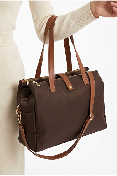 Çanta Trend حقيبة كتف مدرسية كبيرة الحجم للأم والطفل حقيبة سي