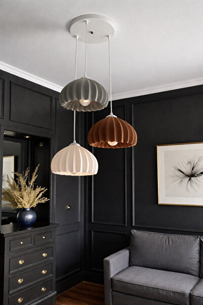 DREAM MODE Solis Modern 3’lü Sarkıt Avize | Salon ve Mutfak Aydınlatması Şık ...