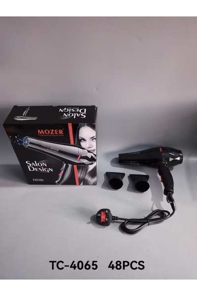 MOZERR مجفف شعر احترافي Mozer MZ-5019 – 4000 واط مع فوهات متعددة وإعدادات حرا...