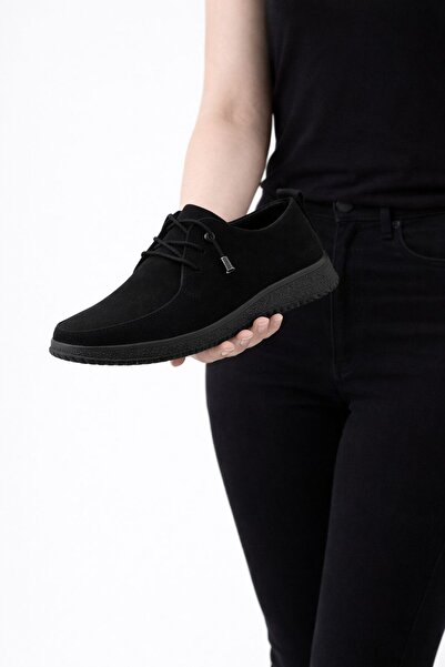 YADE MODA حذاء نسائي كامل التصميم من Ortapedik جلد سويدي حذاء لوفر - حذاء كاج...